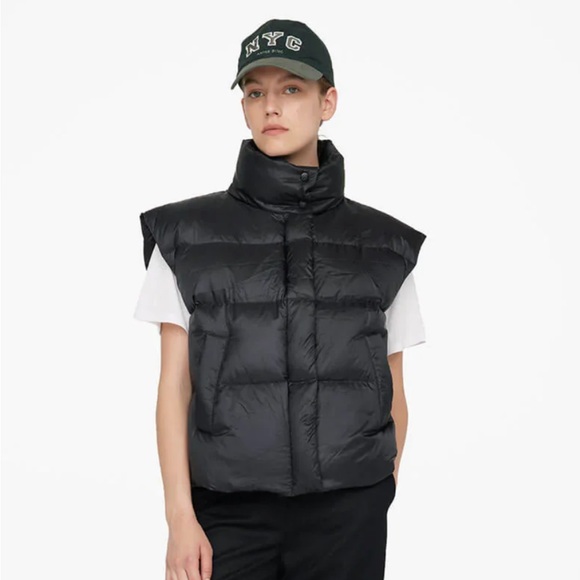 Anine Bing Jeremy Baseball Cap NYC in Charcoal Green - Picture 5 of 9